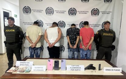 Ocho capturados por hurtos en Cali