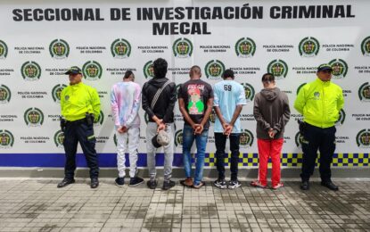 La policía desarticulo la banda delincuencial “La Séptima”