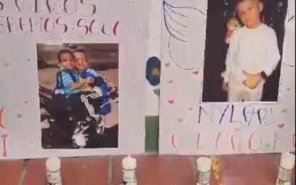 Rindieron homenaje a los niños que fallecieron en ataque sicarial