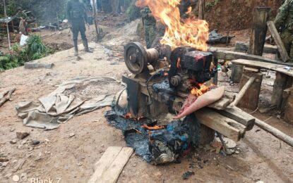 Tres minas ilegales fueron intervenidas en los farallones de Cali