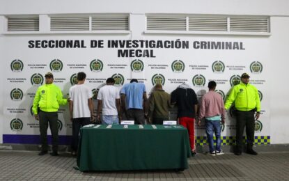 Fue desarticulada la banda ‘Los Colorados’, principales dinamizadores de microtráfico en el Bulevar del Río.