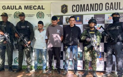 Cinco personas capturadas en operativos contra el Frente Jaime Martínez, en Jamundí y zona rural de Cali