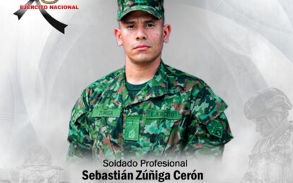 Un soldado muerto y tres disidentes abatidos en combates en zona rural de Jamundí