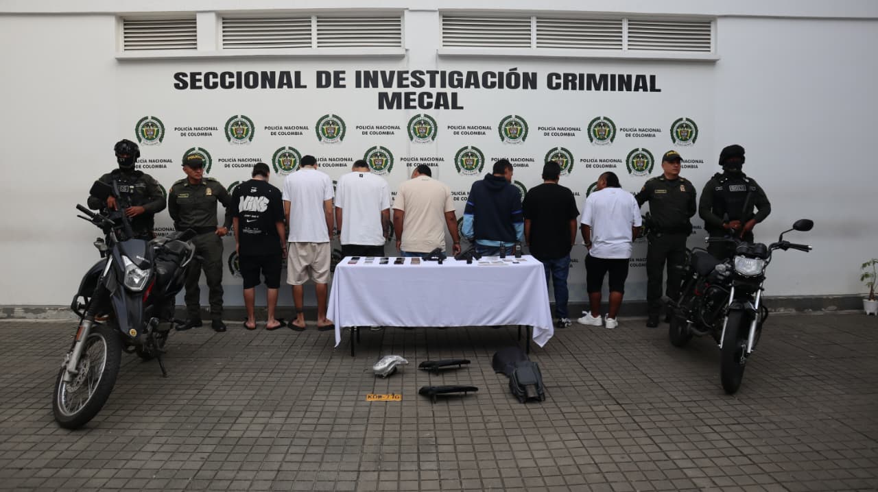 Capturan a ‘Los de la Quinta’, banda que hurtaba motocicletas con violencia en Cali