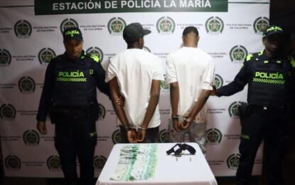 Capturan a dos motoladrones que pretendían hurtar más de $400 millones