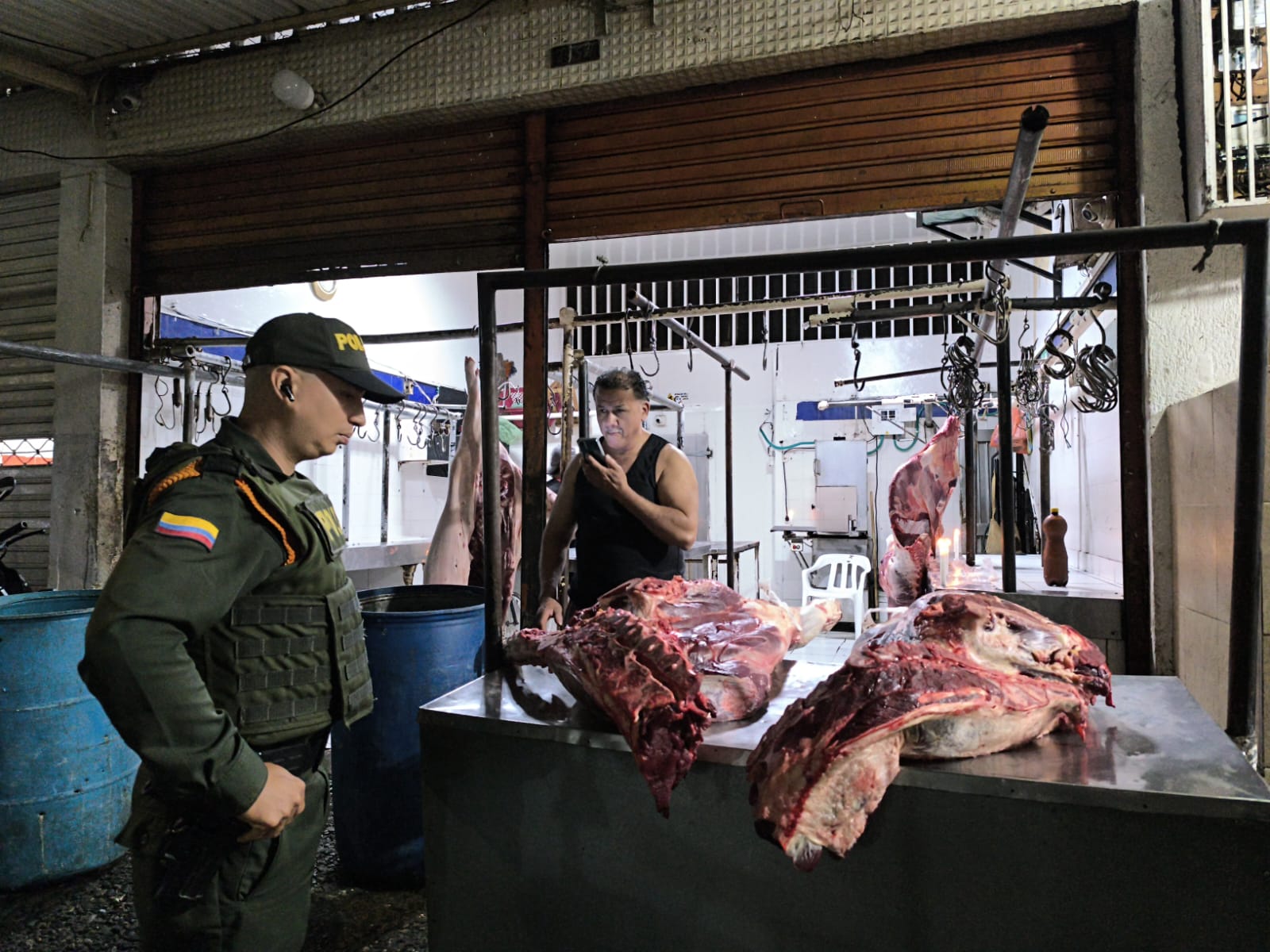 Policía Metropolitana de Cali incauta 150 kilos de carne de dudosa procedencia en Santa Elena