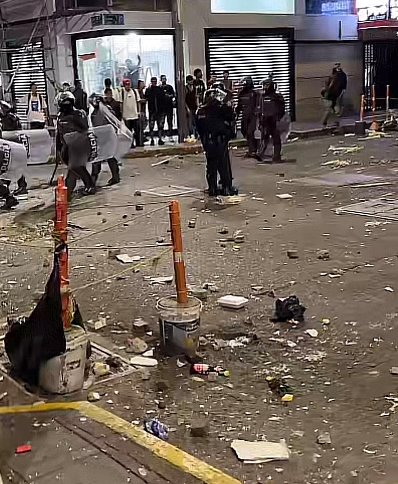 Disturbios tras operativo del CTI y la DIAN en el centro de Cali