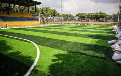 Tres canchas sintéticas del suroriente de Cali estrenan nueva vida