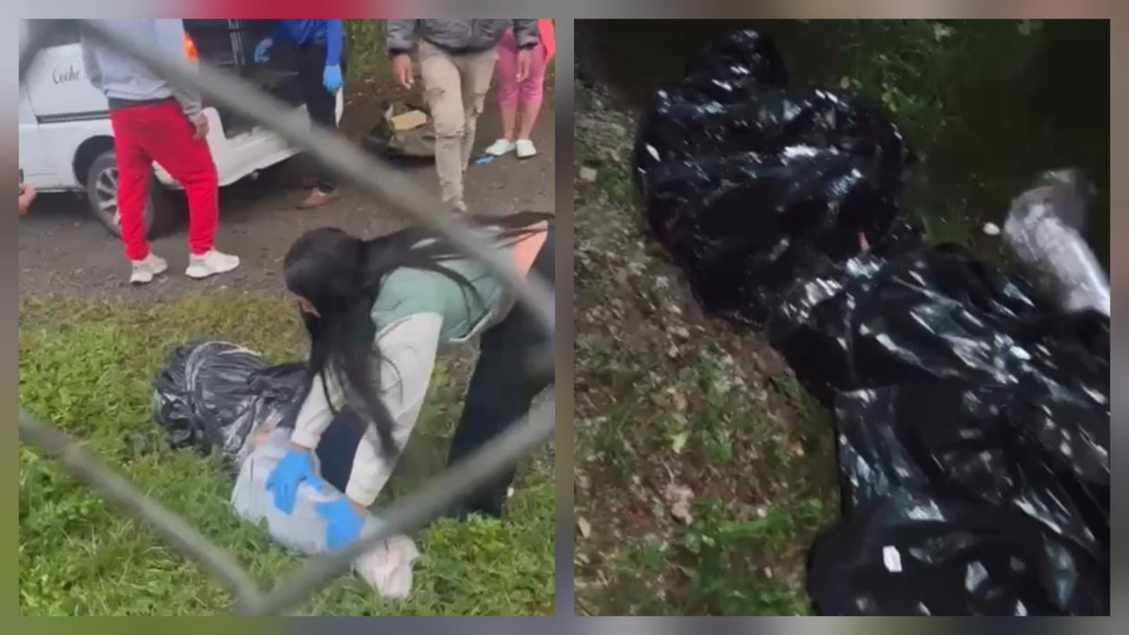 Hallazgo de dos cuerpos en bolsas en el km 28 de la vía al mar