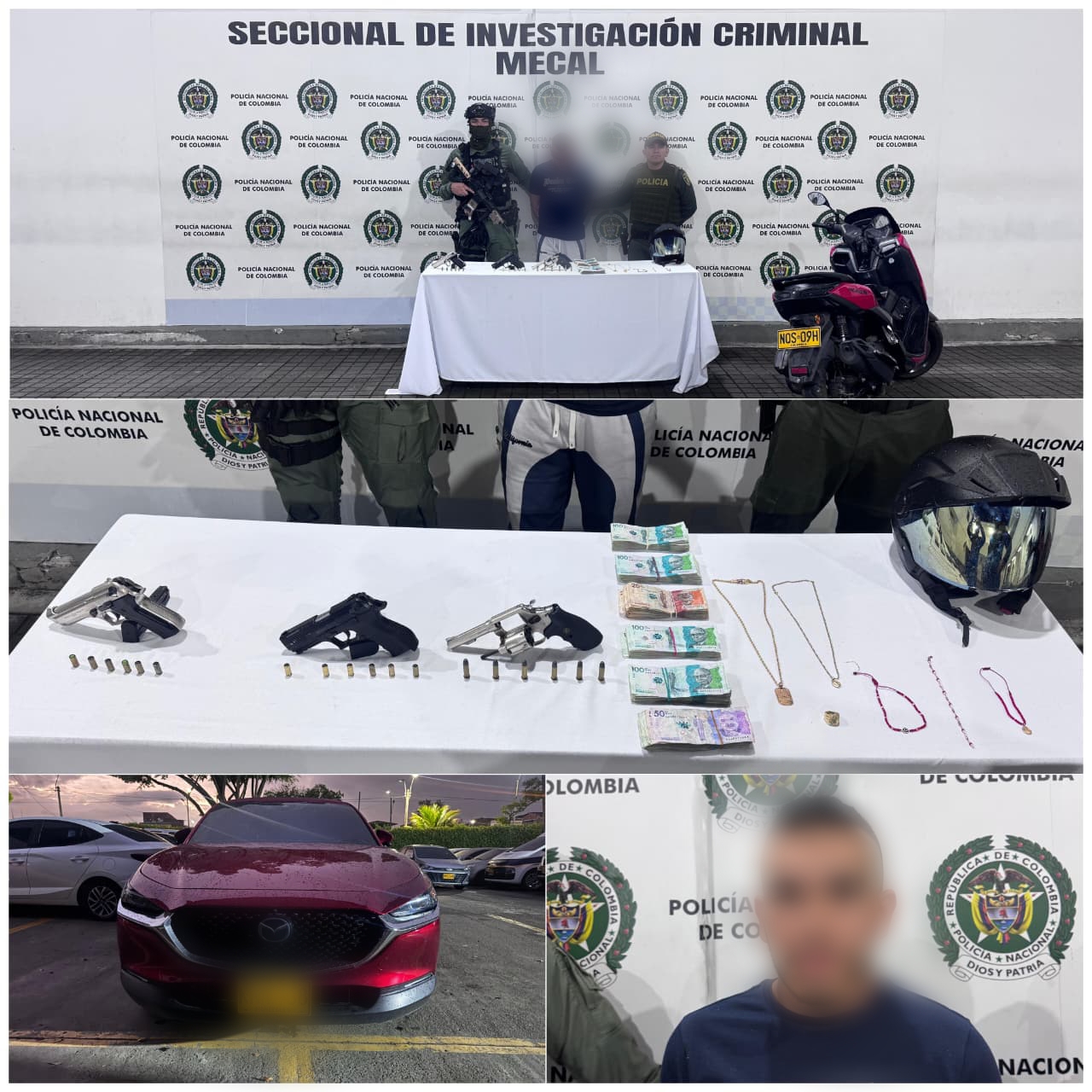 Golpe al hurto en Cali: cayeron ‘Donald’, ‘Loquillo’ y tres motoladrones