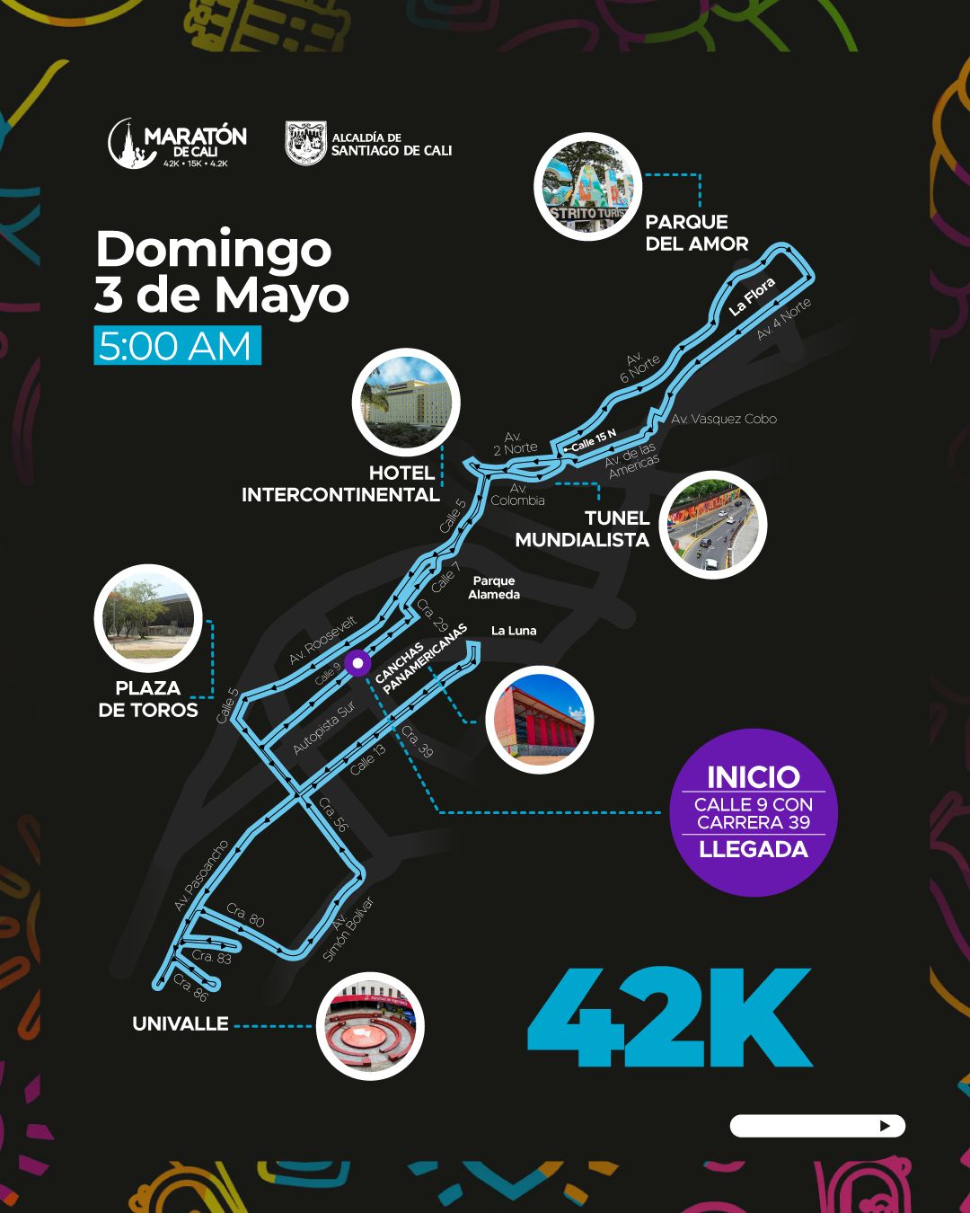 Cali se prepara para la Maratón y el Día sin carro este domingo 3 de mayo