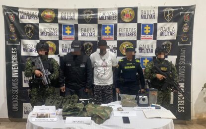 Capturan en Cali a presunto integrante de disidencias de las Farc señalado de secuestros y extorsiones en el Valle