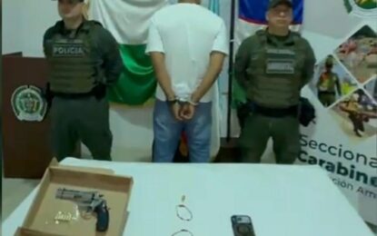 Carabineros capturaron a presunto ladrón y recuperaron elementos robados por $11 millones en Cali