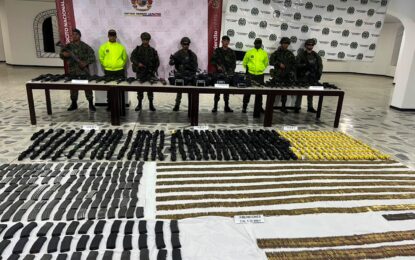 Incautan arsenal de guerra atribuido al frente Jaime Martínez en Yumbo