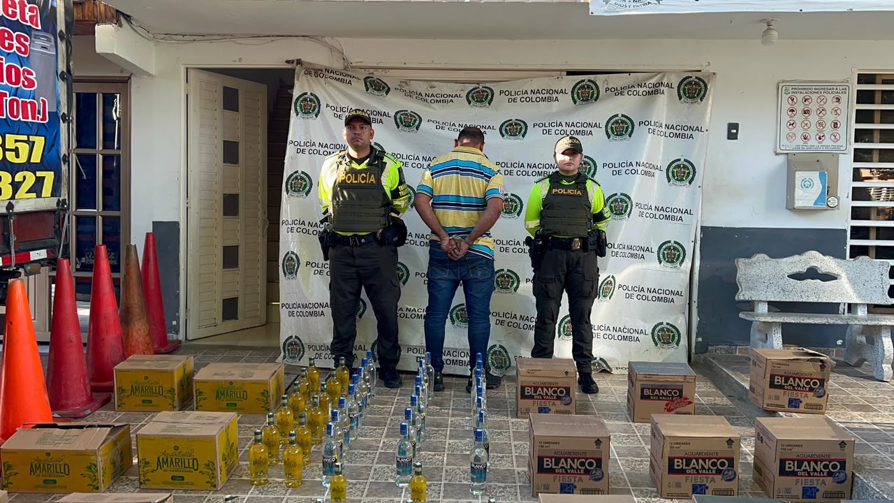 Cae cargamento de licor adulterado camuflado entre chatarra en el Valle